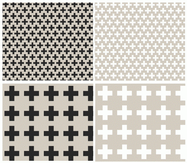 Fabric - Swiss Cross Natural